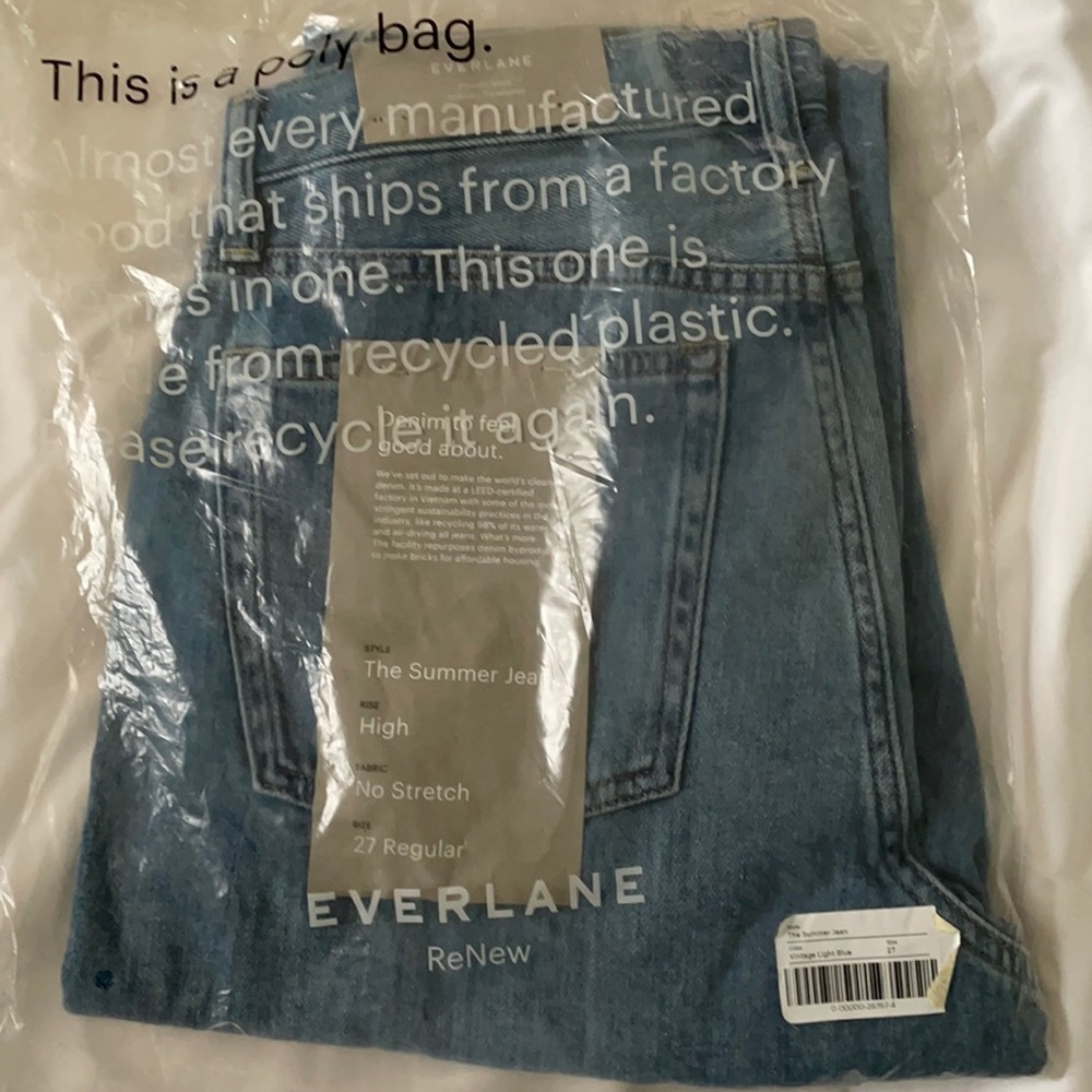 NWT Everlane relaxed summer jean
